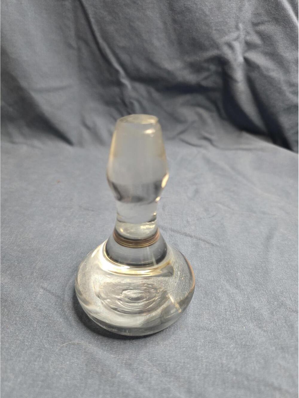 Vintage Clear Glass Bottle Stopper